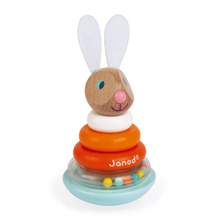 Janod Lapin - Stackable Roly-Poly Rabbit for wholesale by Juratoys