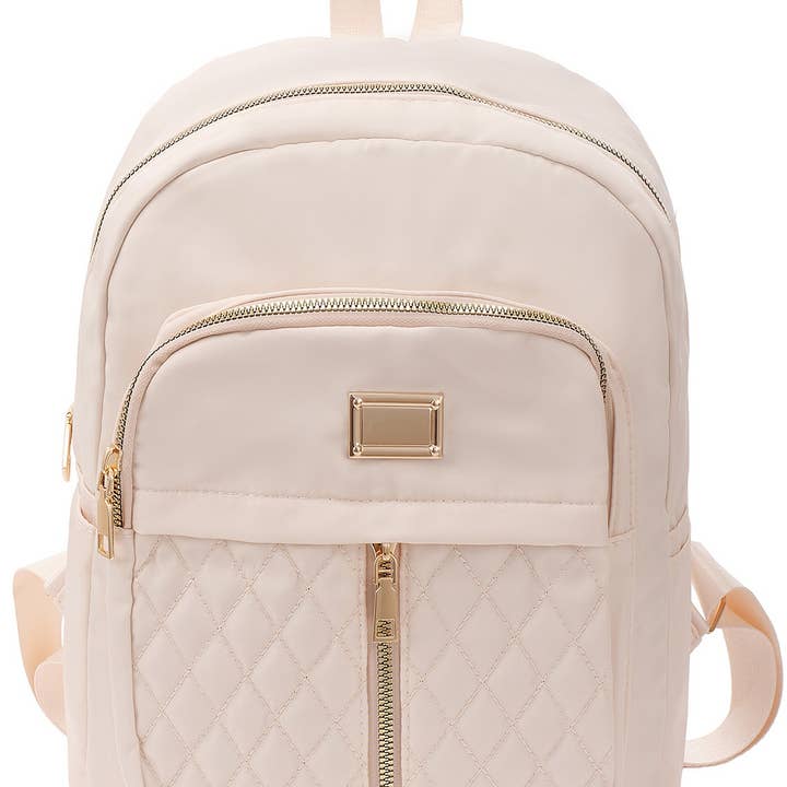 R-O6.1 BAG1118-001-2 PU Rugzak 33x30cm Wit voor wholesale door Menga Trading