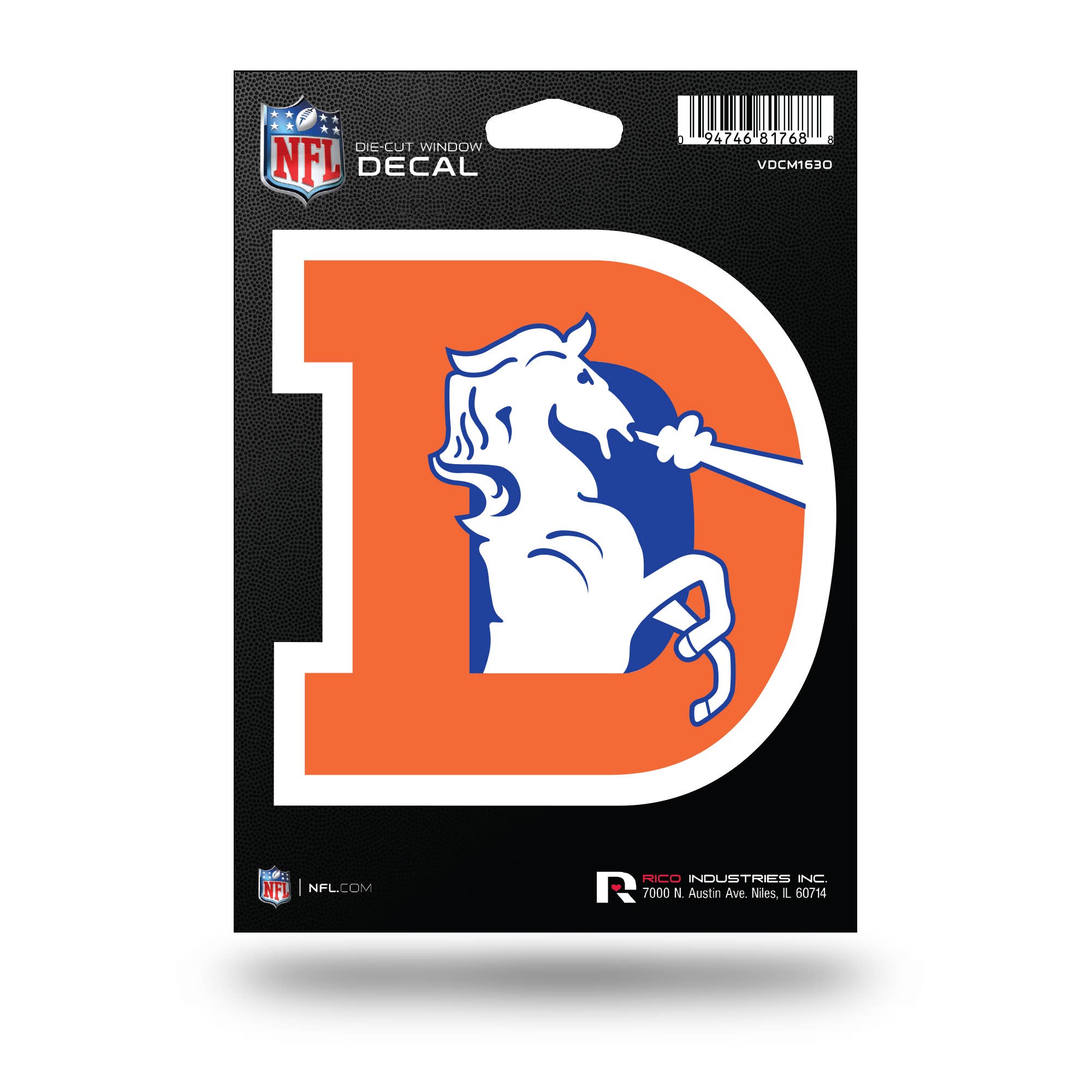 Rico Industries - Wholesale Car Decorative Charm - Unisex - NFL Football Denver Broncos  Medium Die Cut Decal0