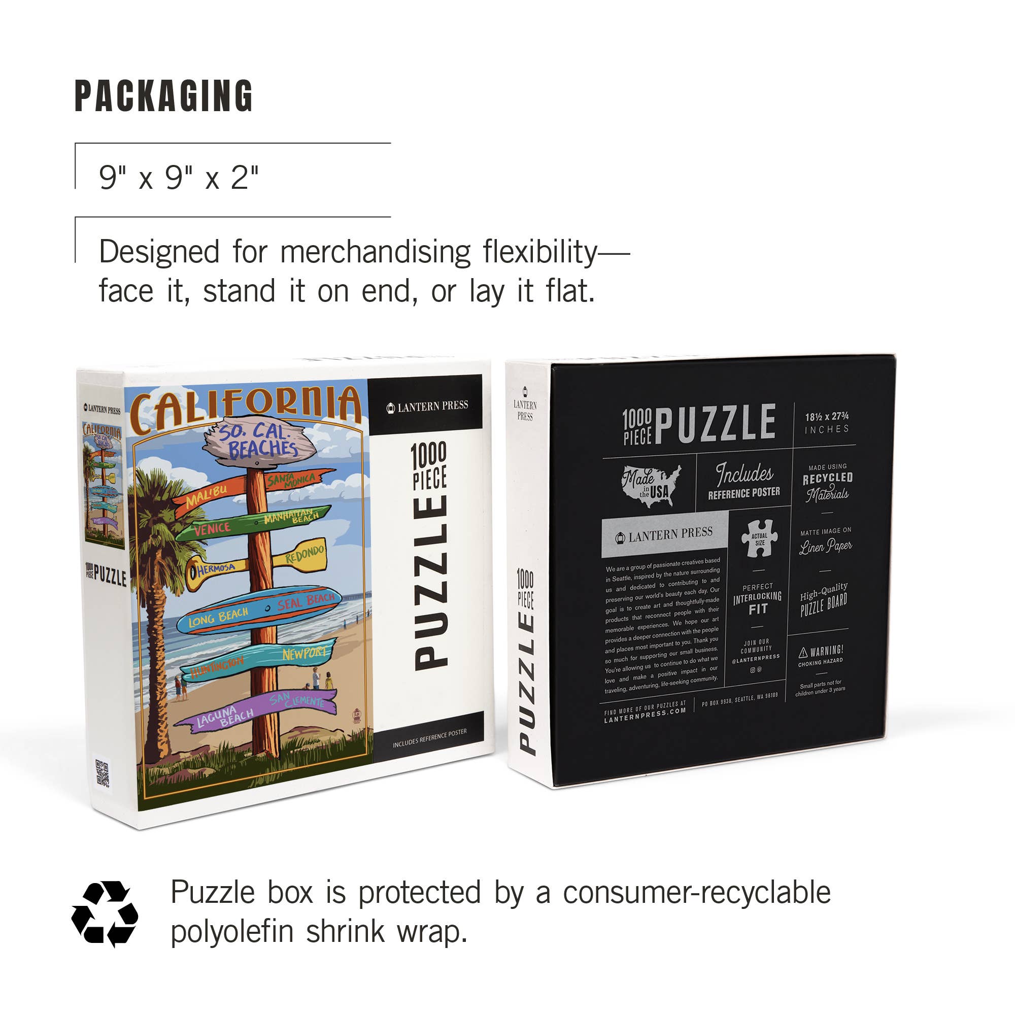 Lantern Press - Venta al por mayor Puzle - Adultos - ROMPECABEZAS DE 1000 PIEZAS Playas y destinos del sur de California7