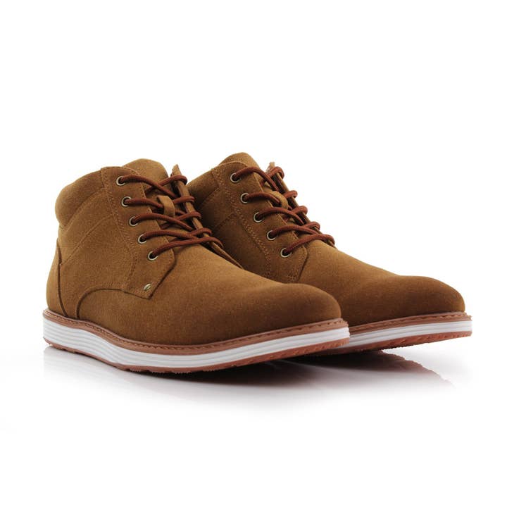 JAX Ferro Aldo Men's Lifestyle Sneakers in Toffee Suede for wholesale on Faire7