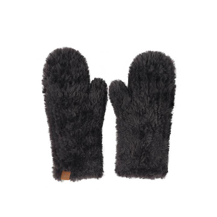 Hana - Wholesale Mittens - Women's - C.C Faux Fur Mittens