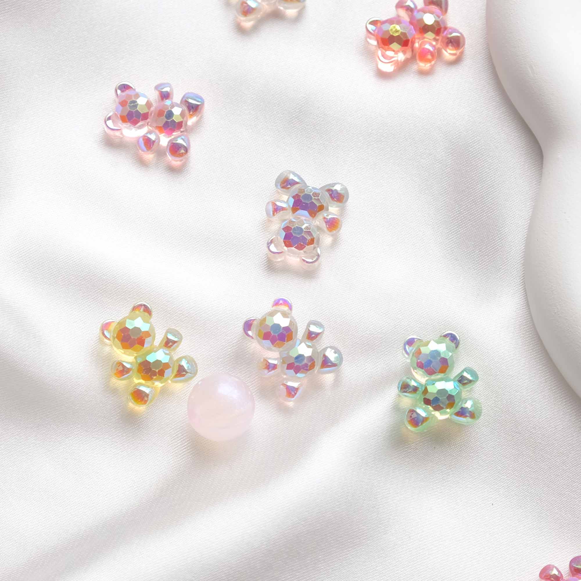 Moon Bunny - Vente Matériels de bricolage - Ours holographique à multiples facettes (4 pièces)8