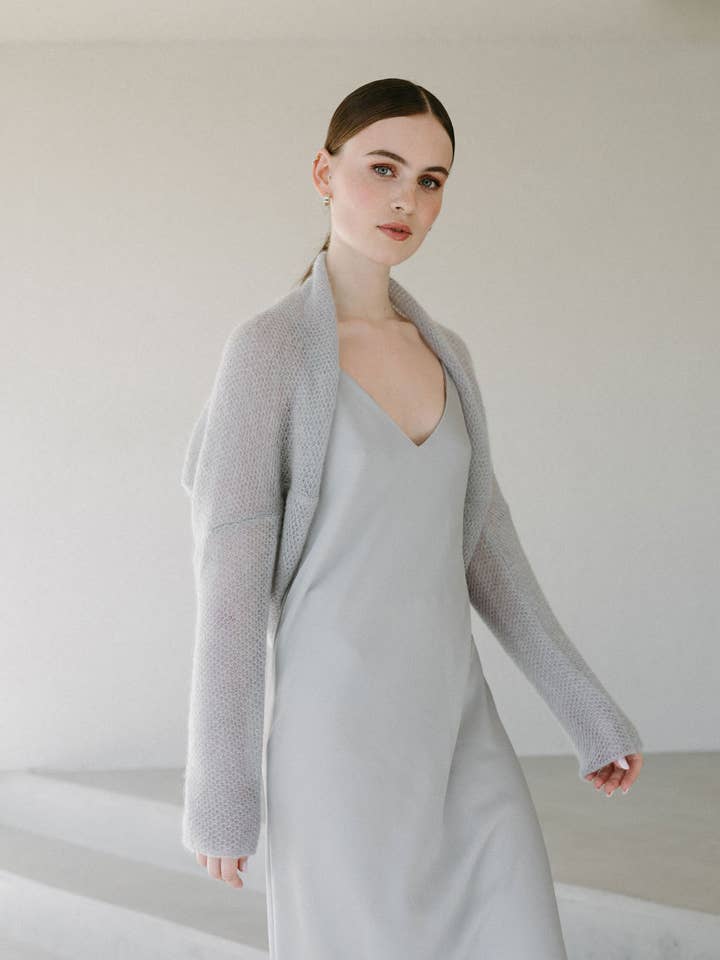 Elegant Mohair Cover up / AURA for wholesale by WOOL HOUSE