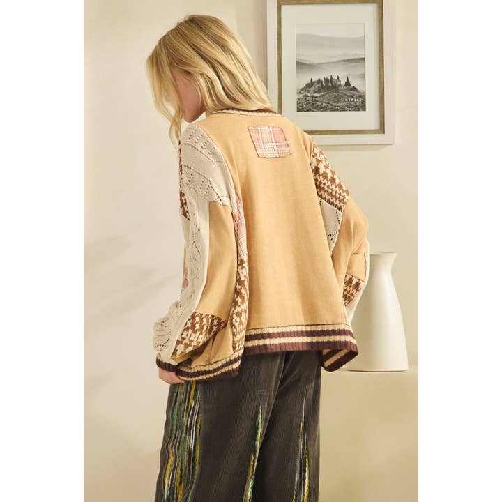 Oli&Hali - Wholesale Sweatshirt - Women's - WASHED FABRIC MIX SWEATER TOP8