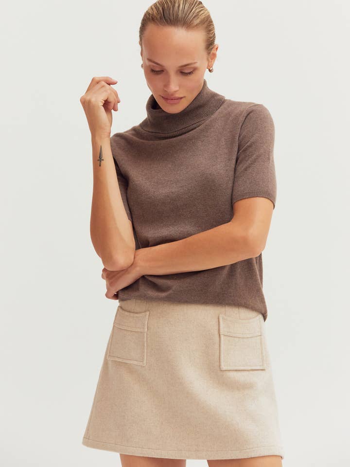 CS8929-1 - Molly Wool Blend Skater Skirt for wholesale by Crescent