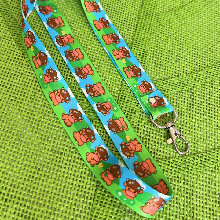 Highland Cow Lanyard for wholesale by BerryCuteStudio