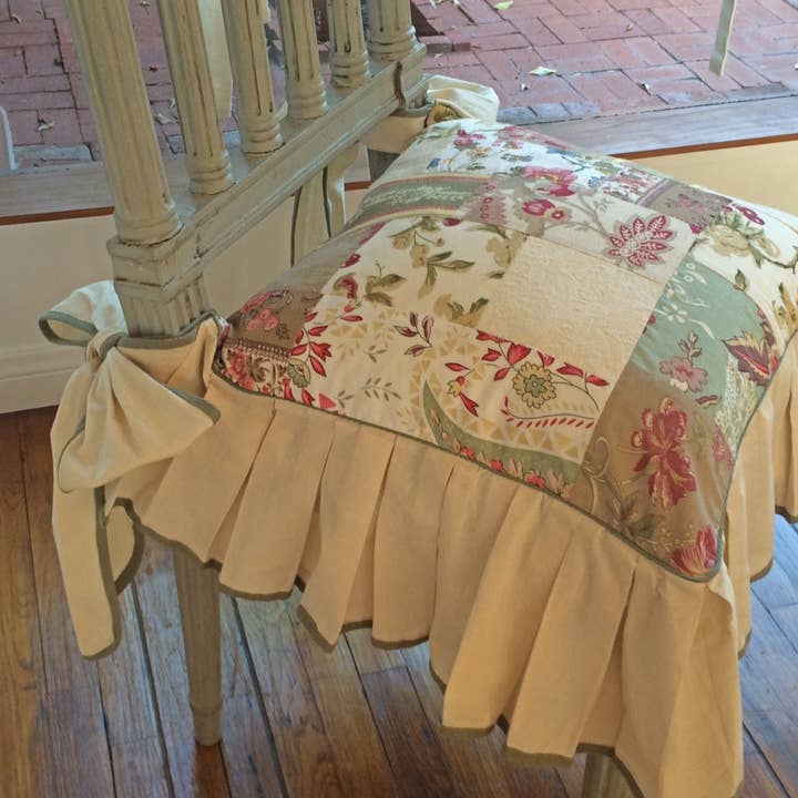 La Maisonnette - Wholesale Chair/Sofa Slipcover - Vintage Blue or Pastel Patchwork Chair Cover1