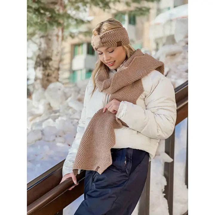 Chevron Knit Knot Head Wrap HW9000 for wholesale by C.C Beanie