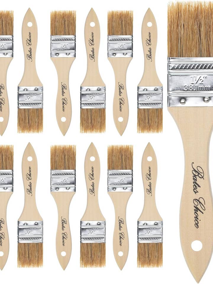 Chip Paint Brushes, 1.5 Inch, 12 Pack for wholesale by Bates Choice
