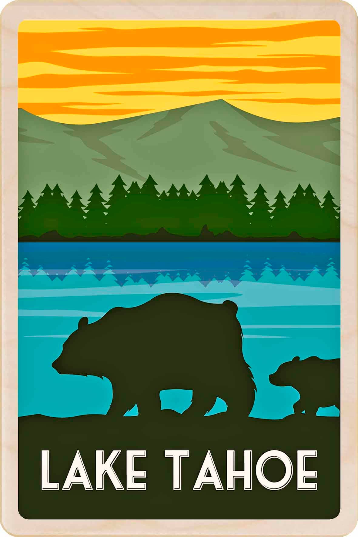 THE WOODEN POSTCARD COMPANY – wholesale Postcard – Lake Tahoe, California - Eco-friendly cards & magnets0