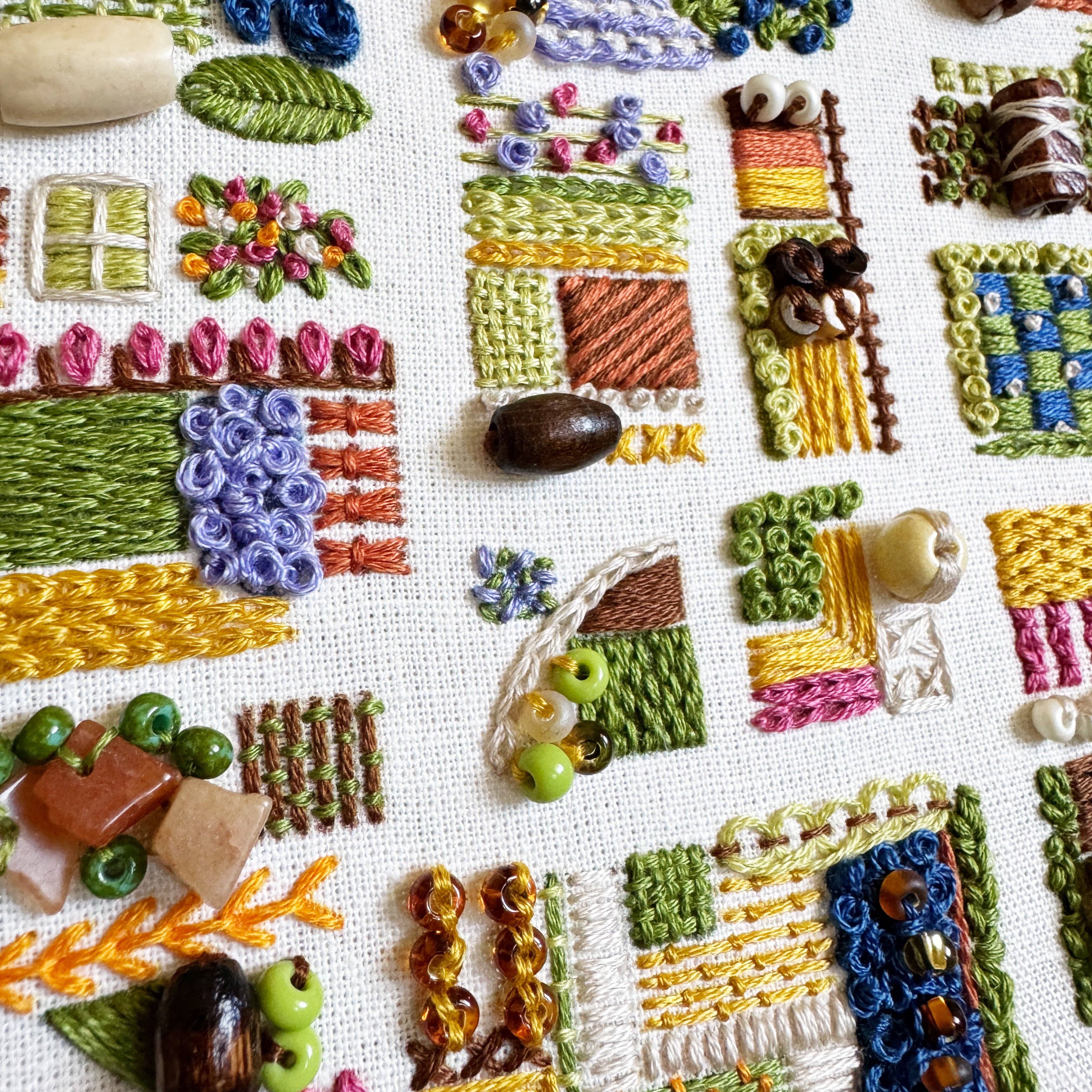 Rosanna Diggs Embroidery - Wholesale Embroidery/Cross Stitch Supplies - August in the Garden - Advanced Embroidery Kit16