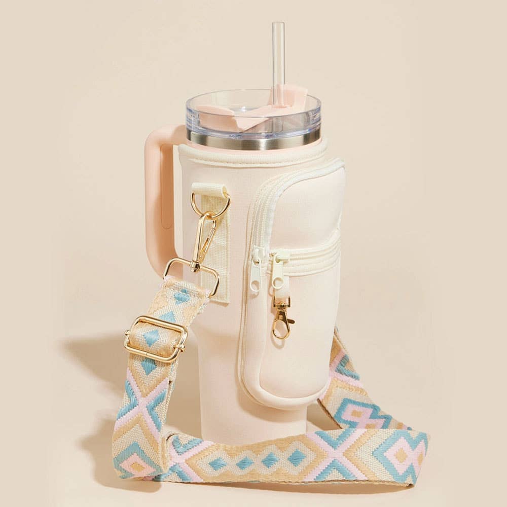 Sensibling Corp. - Wholesale Crossbodytas - Dames - Draagtas voor tumbler met azteekse patroon schouderriem8