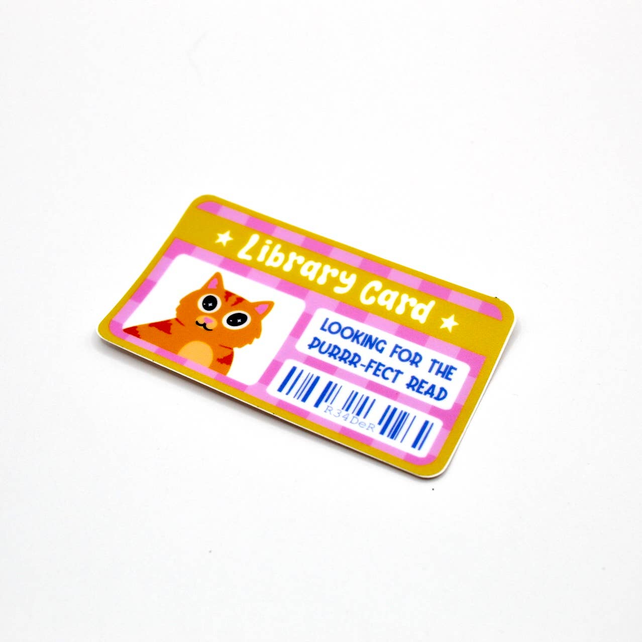 Crowded Cat Studio - Wholesale Sticker - Cat Library Card Sticker2
