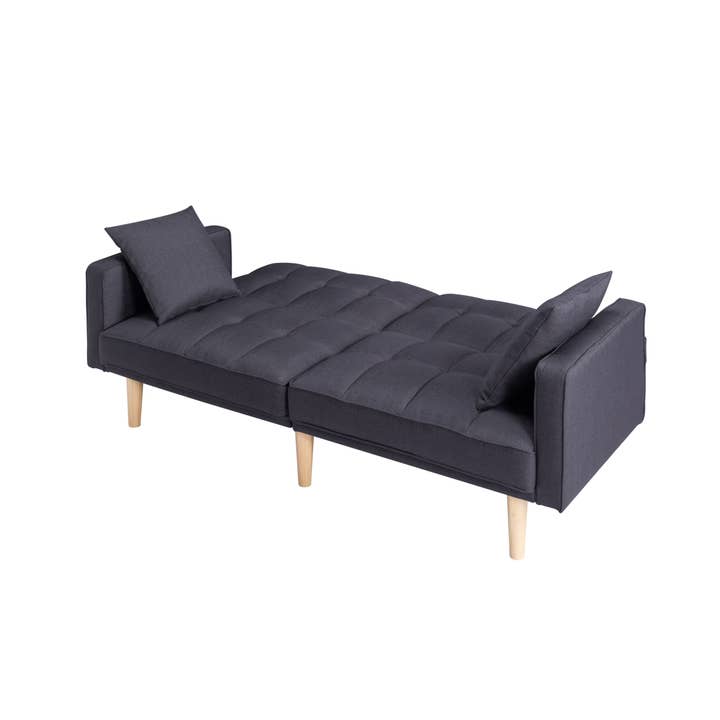 HOMYCASA DESIGN INC - Wholesale Sofa - Convertible Futon Sofa Bed - Dark Grey Twin Size"