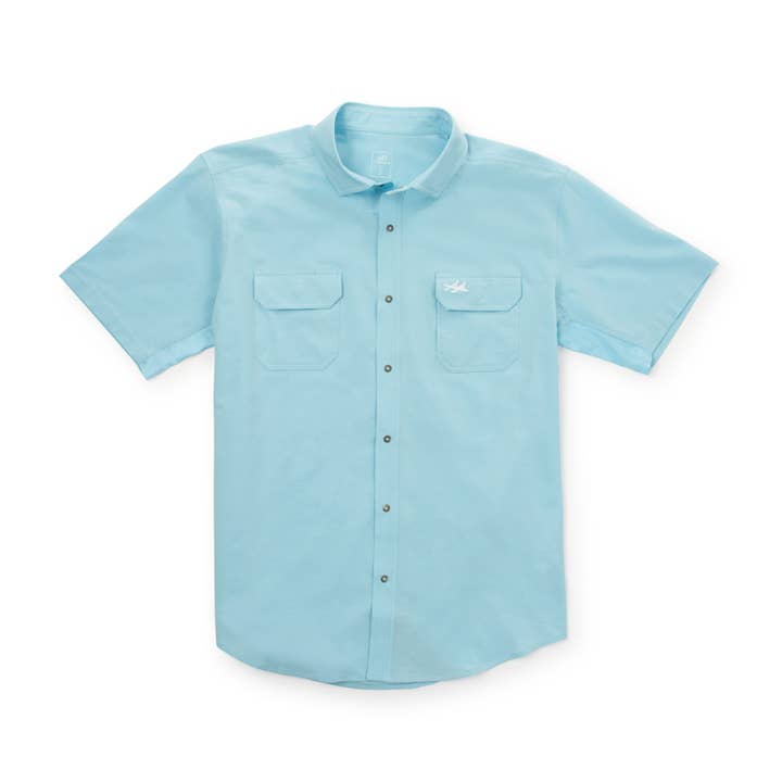 Rio Ultimate Outdoor Blend Short Sleeve - Aqua for wholesale by Two Dove Outdoors
