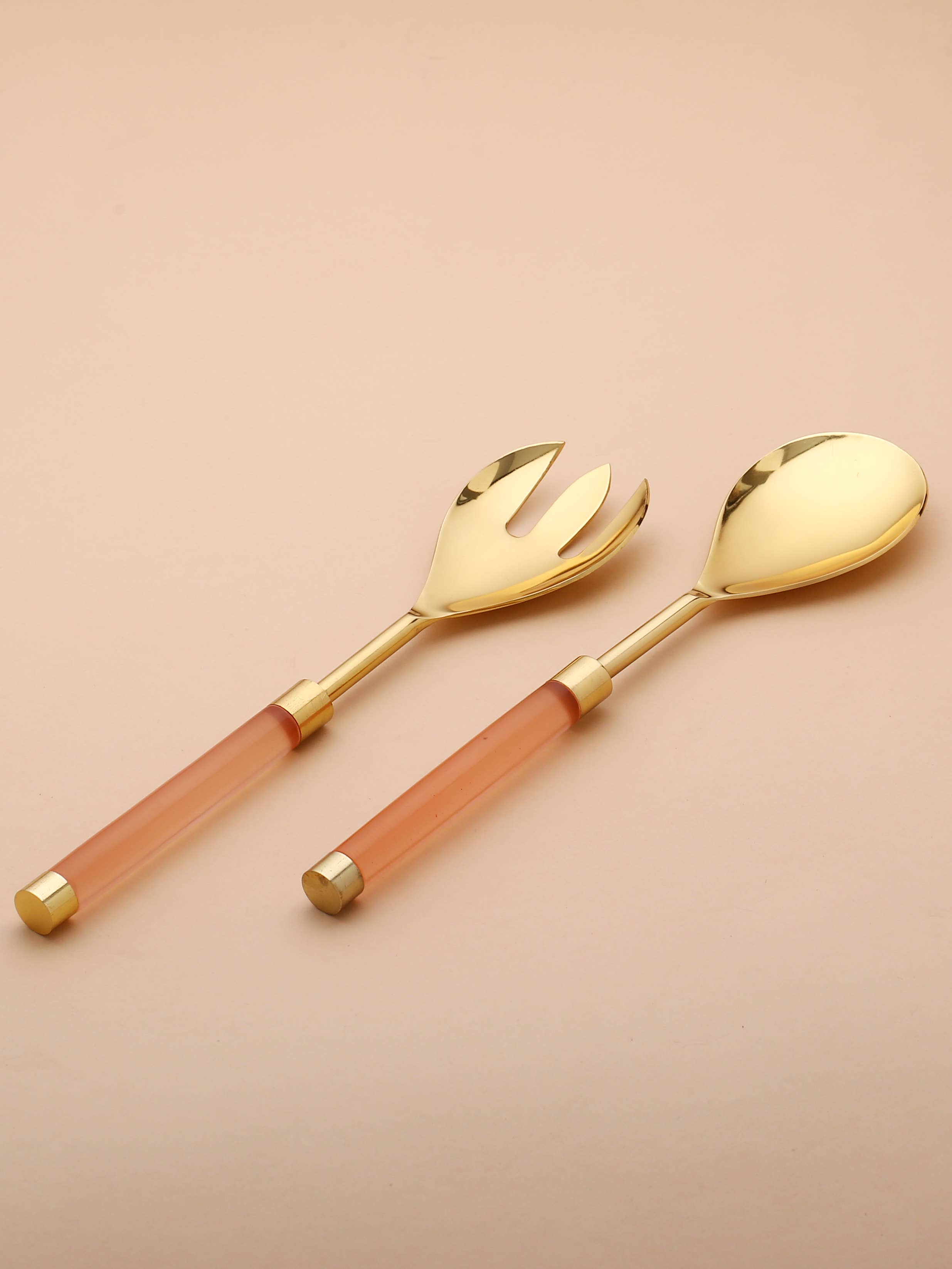 Tiramisu - Wholesale Serving Utensil - Metal & Resin Salad Server 2- Piece Set (13)3