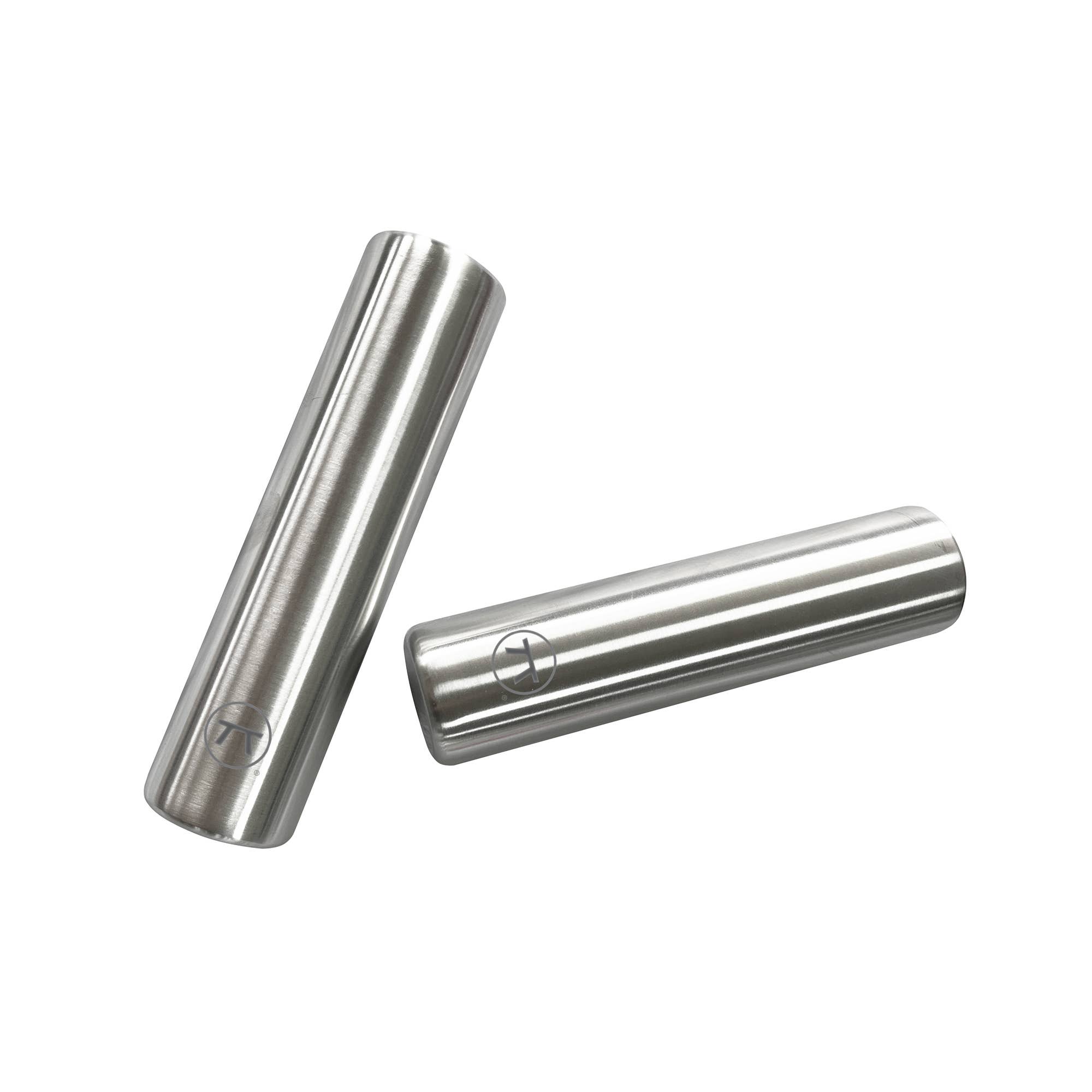 Fox Run Brands - Vente Pains de glace - Packs de glace cylindriques en acier inoxydable Outset, ensemble de 2, 6,3"x1,6"8