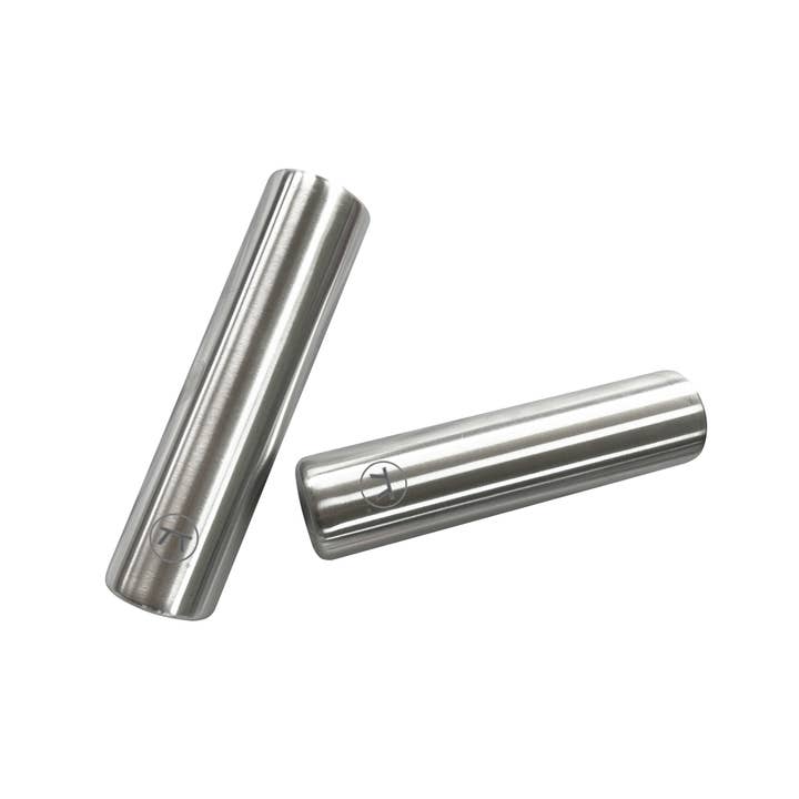 Fox Run Brands - Vente Pains de glace - Packs de glace cylindriques en acier inoxydable Outset, ensemble de 2, 6,3"x1,6"8