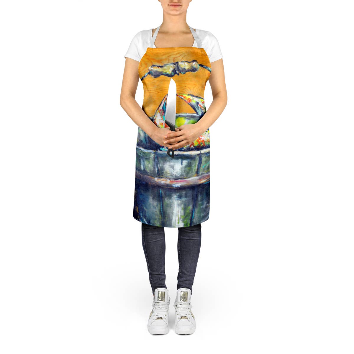 Caroline's Treasures – wholesale Apron – A Crab Bucket Kitchen Apron MW20043