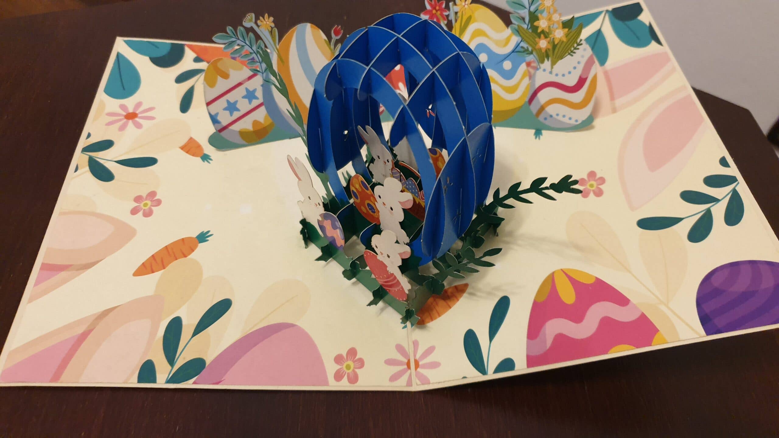 Papier Paradies - Wholesale Easter Card - Loving 3D Pop-Up Easter Card with Easter Basket & Bunny – A Special Easter Gift2
