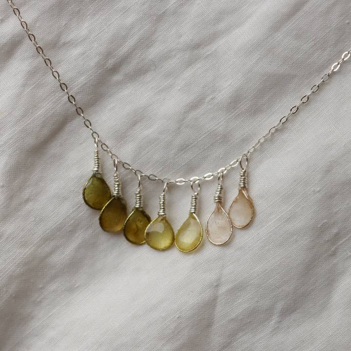 Verso - Wholesale Pendant/Charm Necklace - Morning Dew Necklace, Sterling Silver