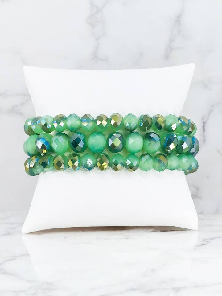 Multi-Strand Stretchy Bracelet - B1423 for wholesale by Magnolia & Peach Jewelry Boutique, LLC