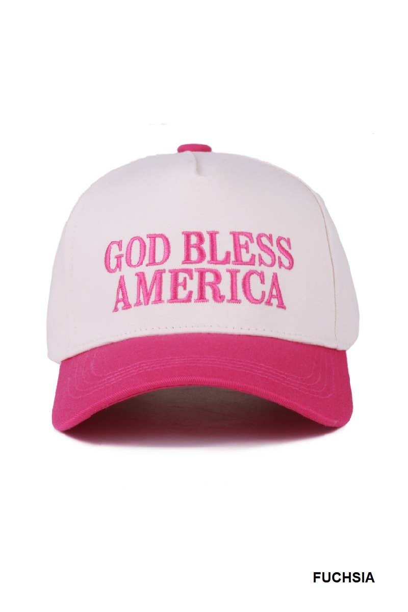 42POPS - Wholesale Baseball Cap - Women's - , 0827 God bless America two-tone canvas cotton cap SI-283895