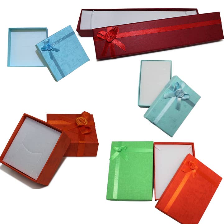 Assorted Pastel Jewelry Boxes for wholesale by Atlanta Jewelers Supply