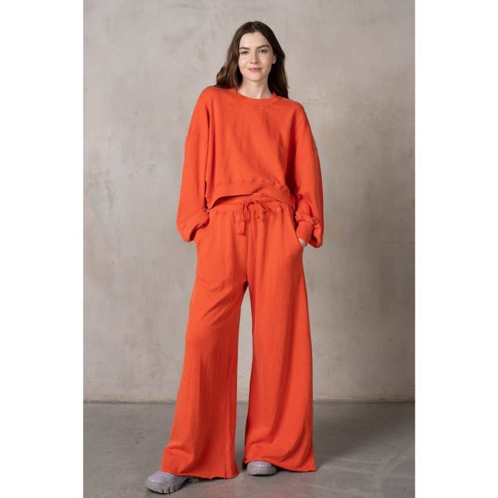 lalamia - Wholesale Pants - Women's - Matching Rib Wide Oversize Sweatpants25