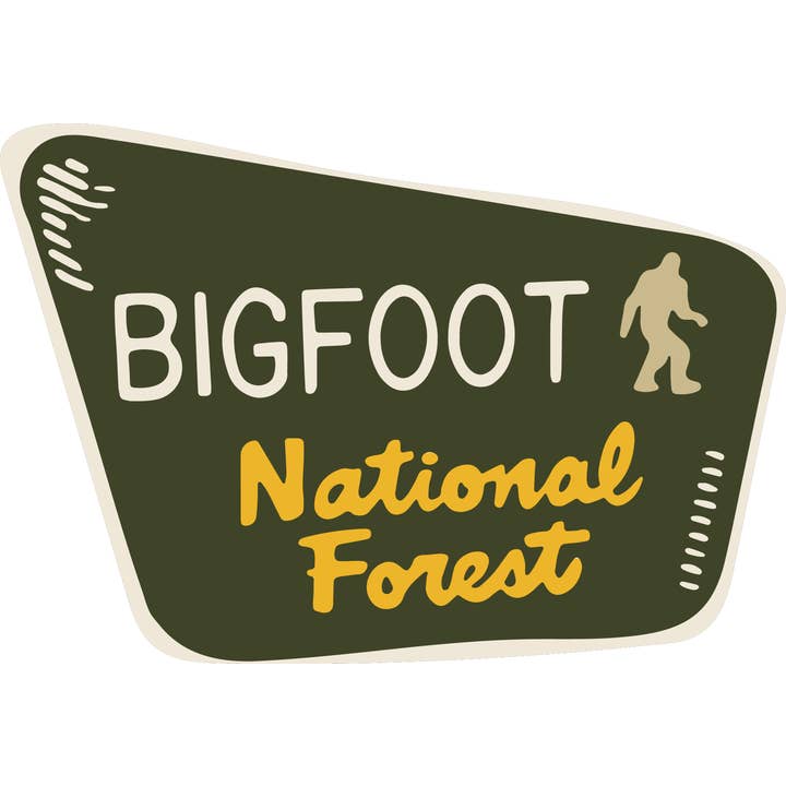 AUTOCOLLANT BIGFOOT NATIONAL FOREST pour la vente par Stickerlishious