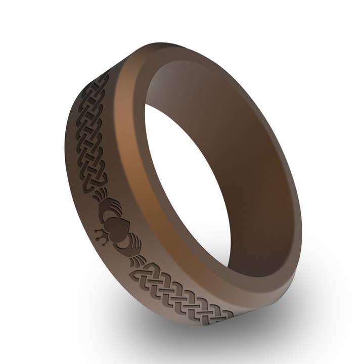 Claddagh Silicone Beveled Ring for wholesale by Wildfire Ring