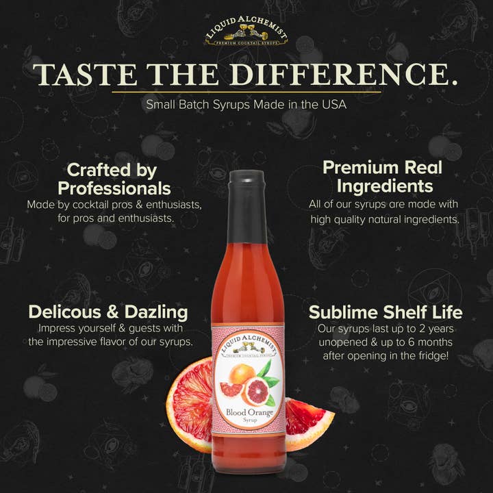Liquid Alchemist Syrups - Wholesale Cocktail Mix/Syrup - Blood Orange Cocktail Syrup