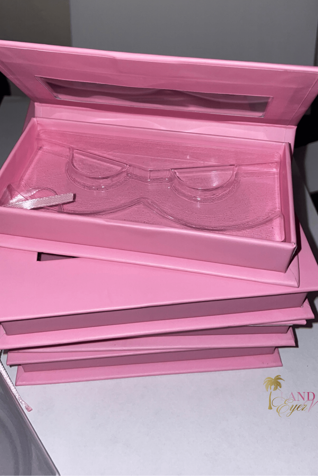 Island Eyez Vendor – wholesale Serum för ögonfransar och bryn – Rosa Dolly Lash Case för 30mm fransar2