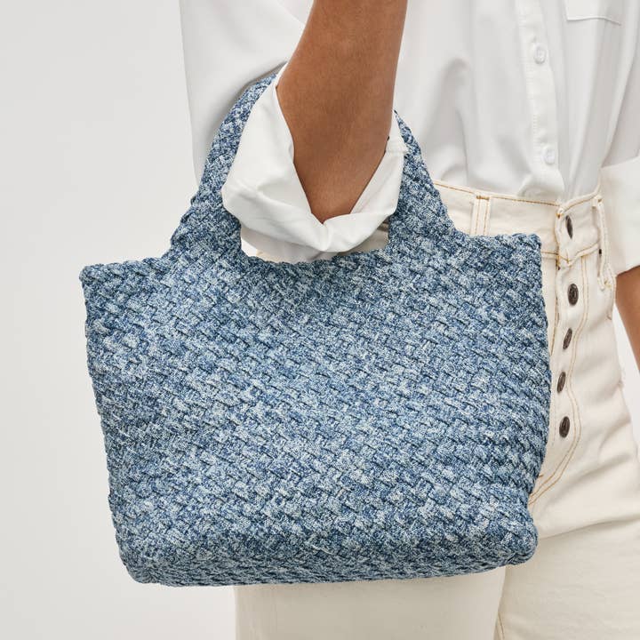 Sky's The Limit - Small Denim Crossbody for wholesale on Faire