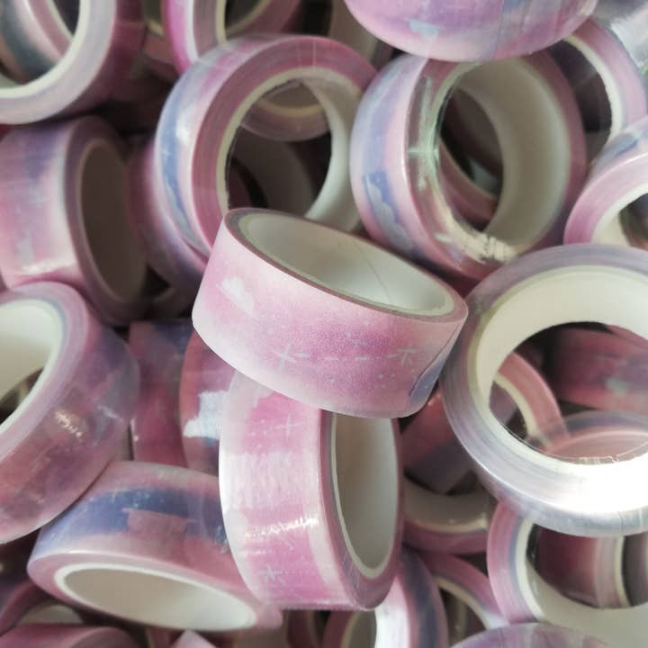 Ruban Washi | Ruban Washi Cloud | Ruban Washi Stars | Rose pour la vente par Skizzenfuchs