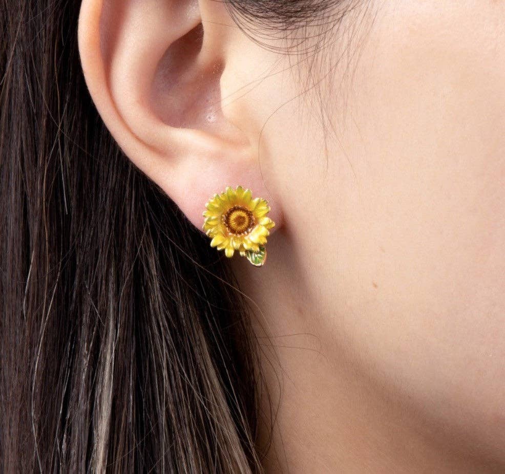 Exsito - Wholesale Stud/Post Earrings - Orecchini girasole smaltati0
