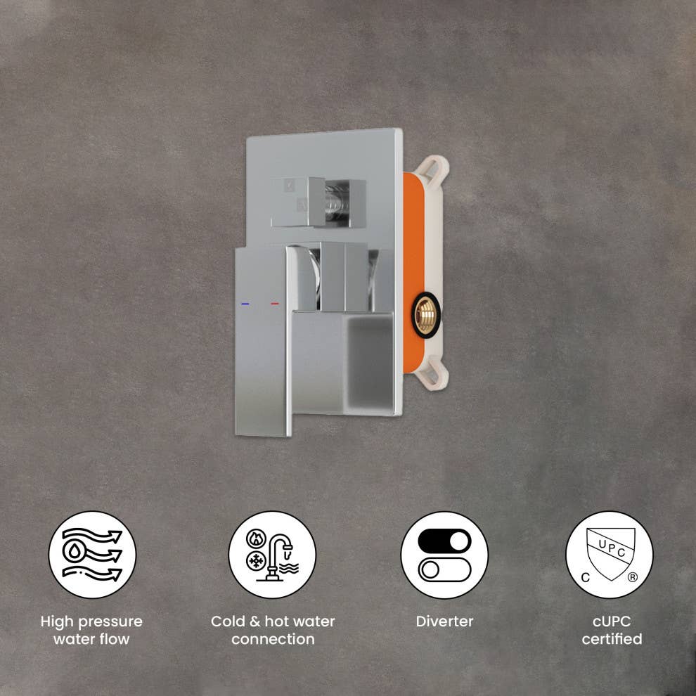 Ayna Decors - Wholesale Shower Head - Ayna Decors Modern Dual Function Rain Shower System3