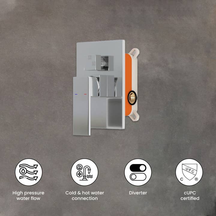 Ayna Decors - Wholesale Shower head - Ayna Decors Modern Dual Function Rain Shower System3