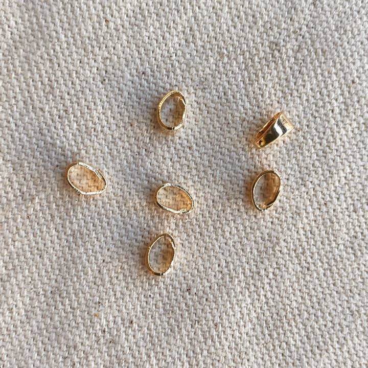 GoldFi - Wholesale Individual Charm/Pendant - 6 Pieces 18k Gold Filled Pendant Bail4