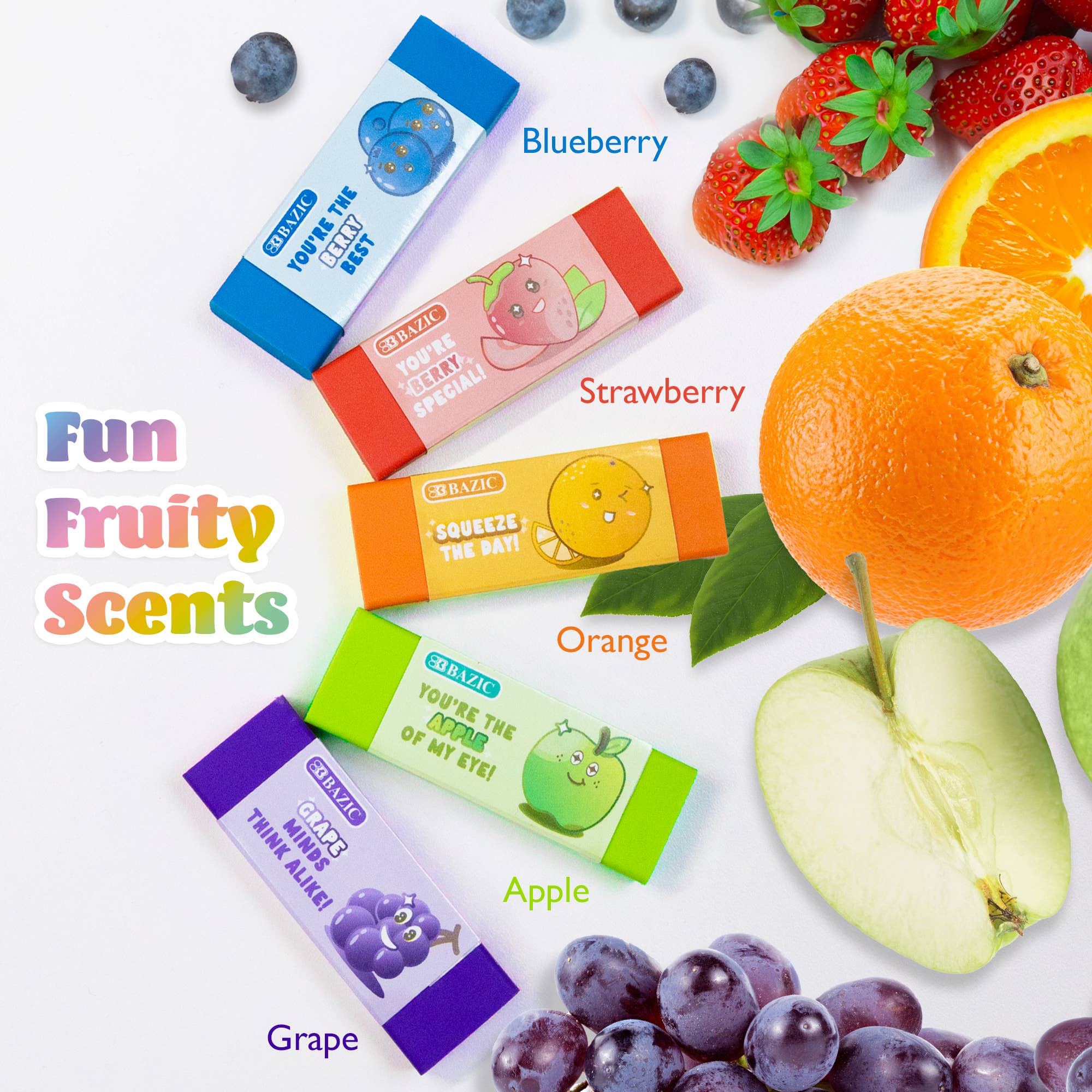 BAZIC Products - Wholesale Eraser - Scented Eraser (5/Pack)1