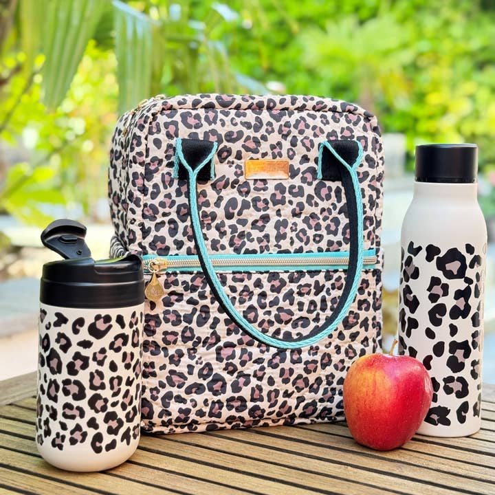 Oxford Leopard Insulated Upright Lunch Bag for wholesale by Navigate Ltd