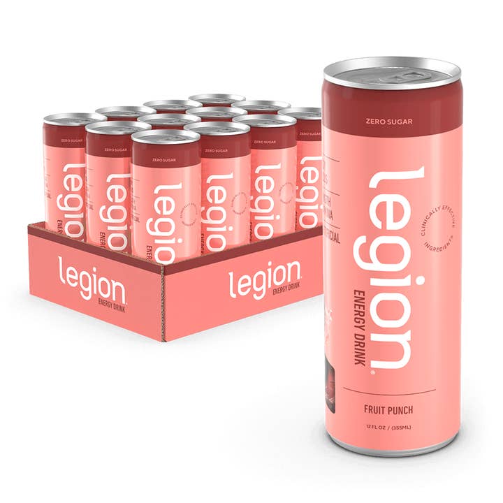 Legion Athletics, Inc. - Wholesale Sports/Energy Drink - Energy Drink naturally sweetened and flavored - Case (12 Cans)