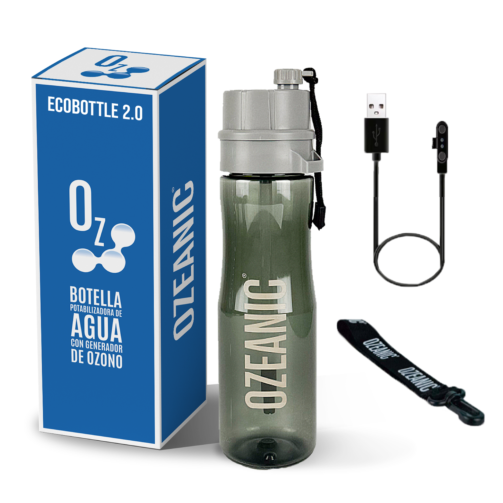 OZEANIC DEVICES SL – Garrafa de água por atacado – Garrafa purificadora de água 700 ml que elimina vírus e bactérias0