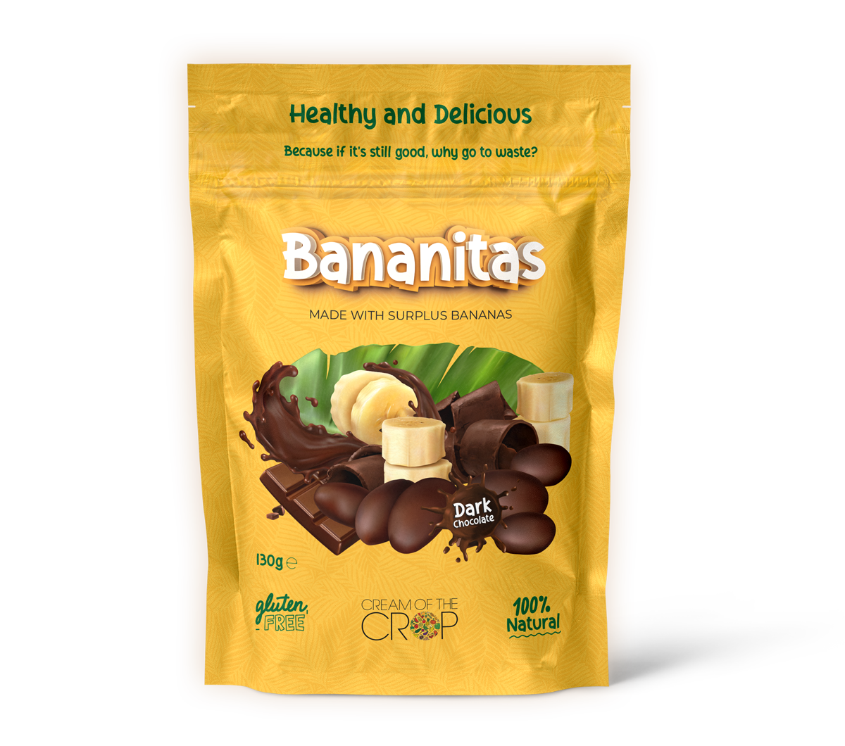 Cream of the Crop - Vente Friandises enrobées de chocolat - Bananitas en chocolat noir0