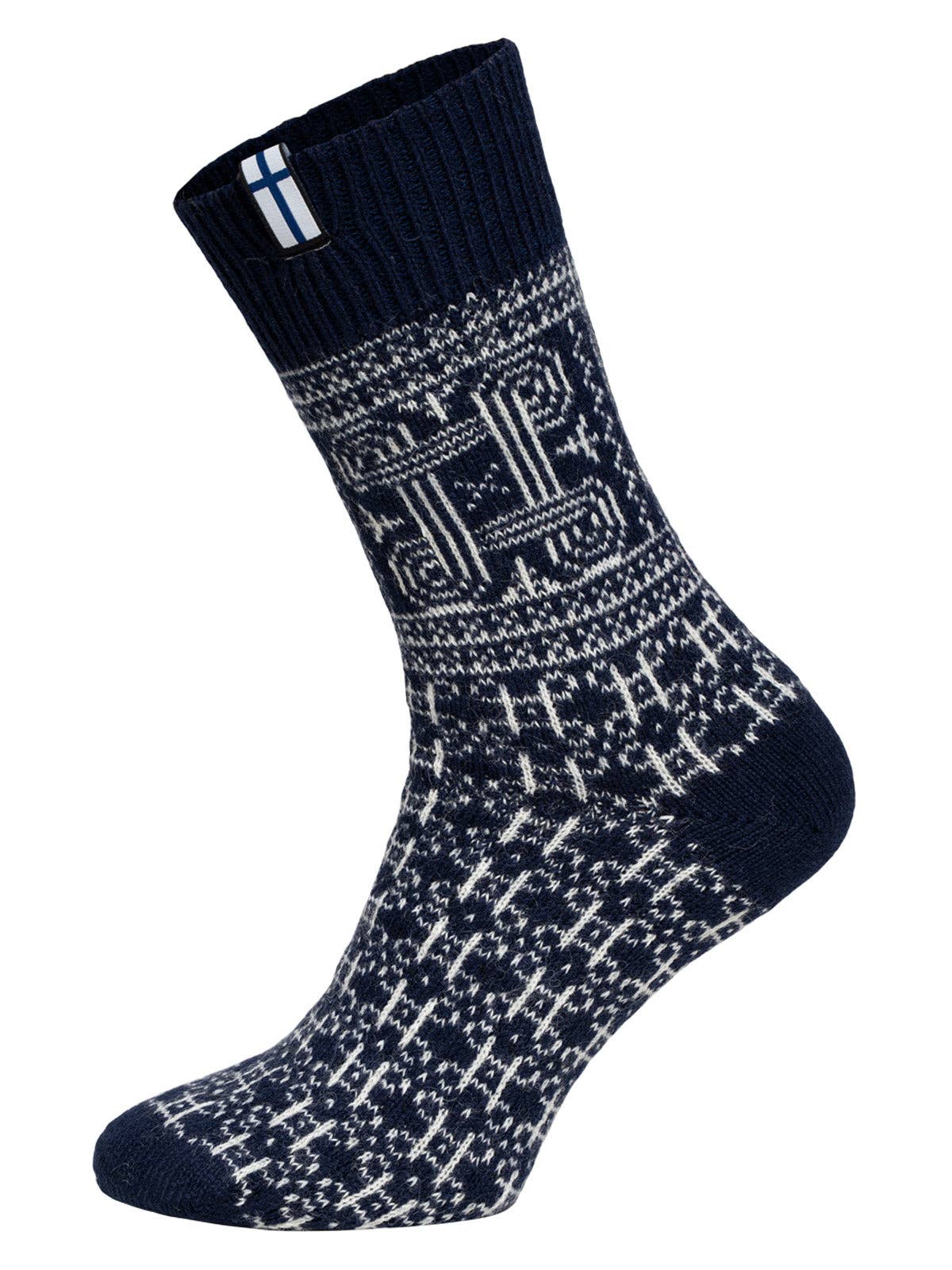 HomeOfSocks - Wholesale Socks - Unisex - Scandinavian wool sock “Finland” lucky symbol0