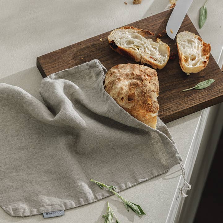 dodesign - Wholesale Food Storage Wrap/Bag - Bread keeping bags / Natural / Small, 100% linen