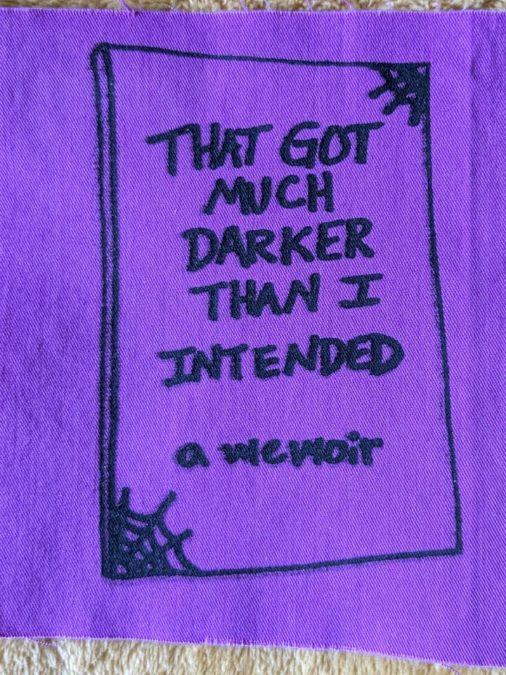 Parche serigrafiado que se hizo mucho más oscuro de lo que pretendía para venta al por mayor de Zeppy Stardust Studios