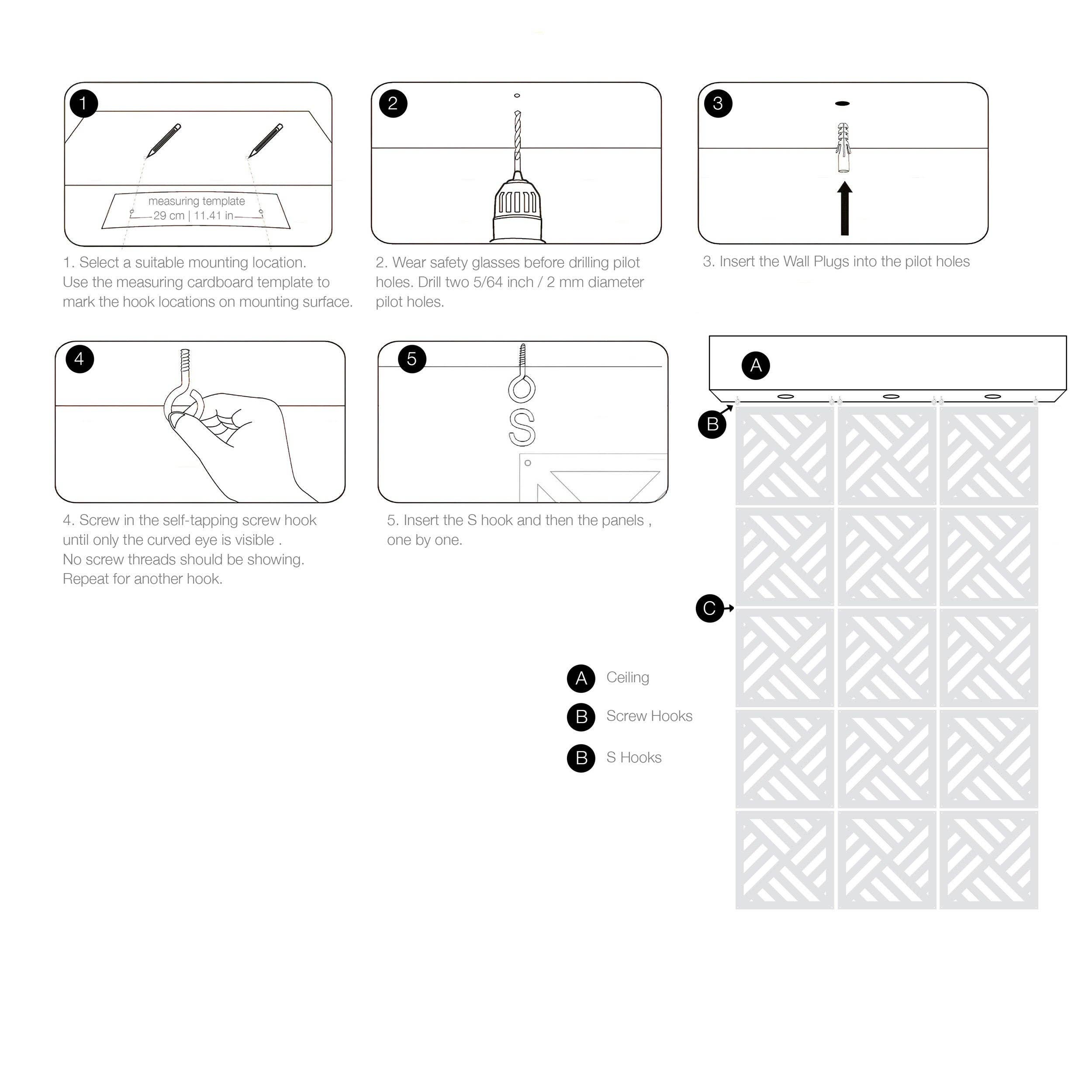Guipp-Decor - Decoriy – wholesale Decorative panel – Gondomar Suspended Room Divider4
