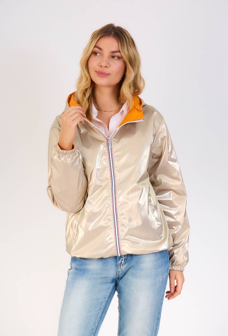 Escandelle Paris - Wholesale Parka - Women's - Short Reversible Waterproof Solid Parka19